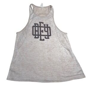 Obey Tank Top Tan Graphic Festival Streetwear Grunge Racerback Womens Medium